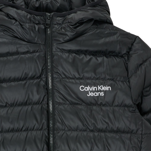 Calvin Klein Jeans - LW DOWN LOGO JACKET - Noir