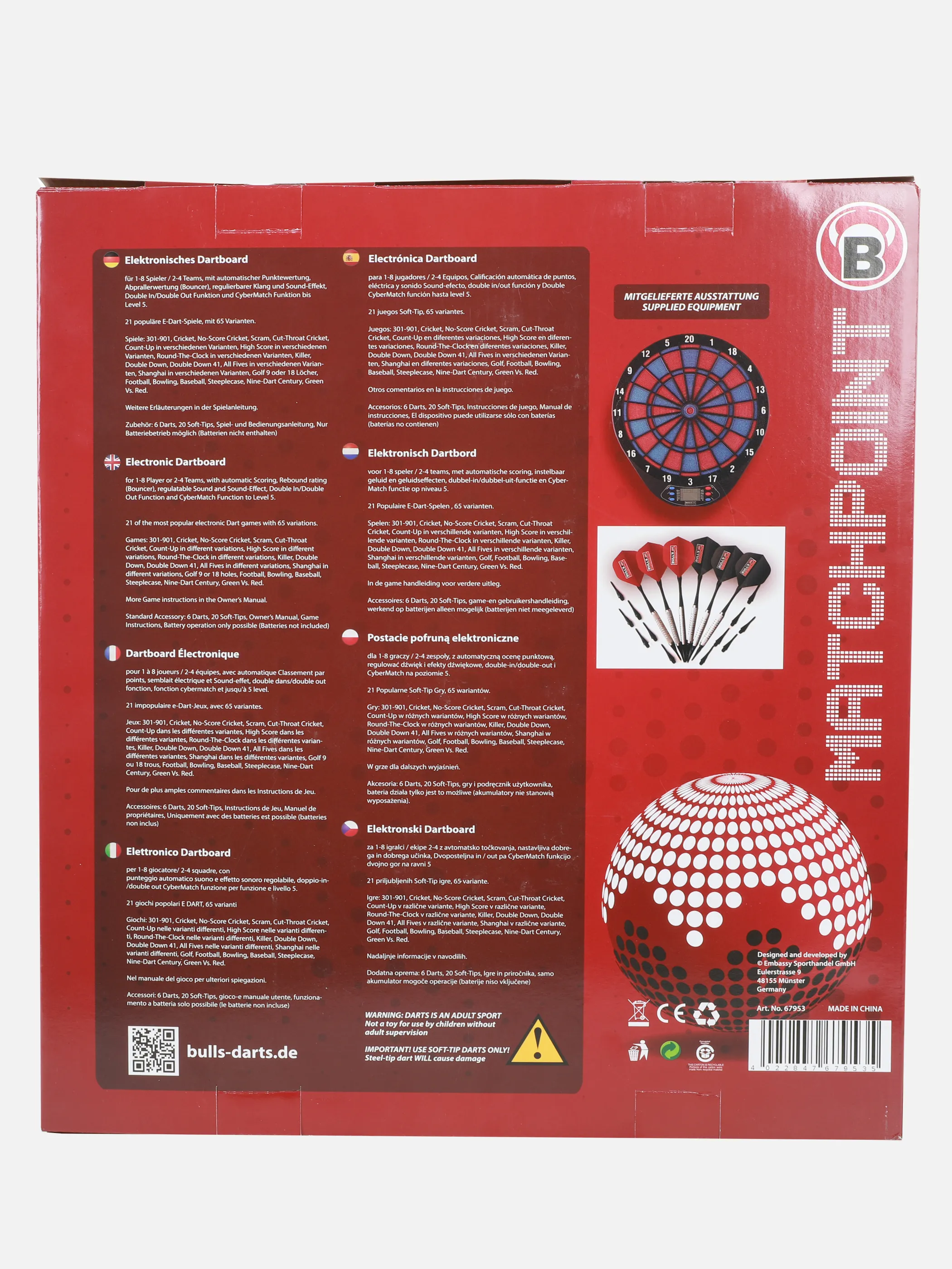 Dartscheibe elektronisch