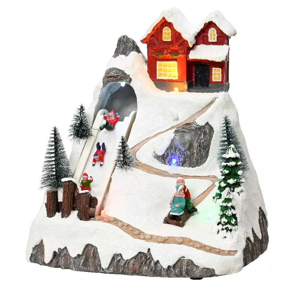 Village de Noël lumineux Joie d'hiver