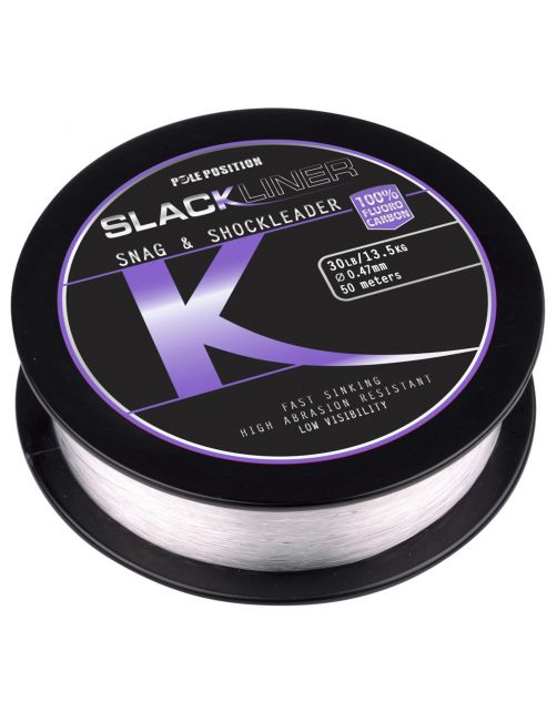 Pole Position Slackliner Fluorocarbon Shock 0.47mm 50m - Vislijn -
