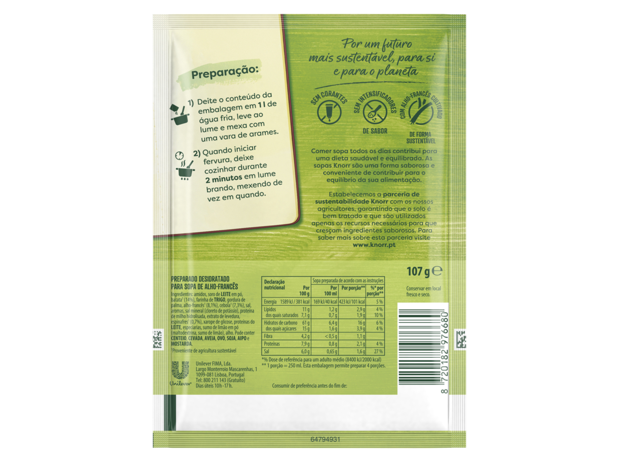 SOPA DE ALHO FRANCÊS KNORR 107GR