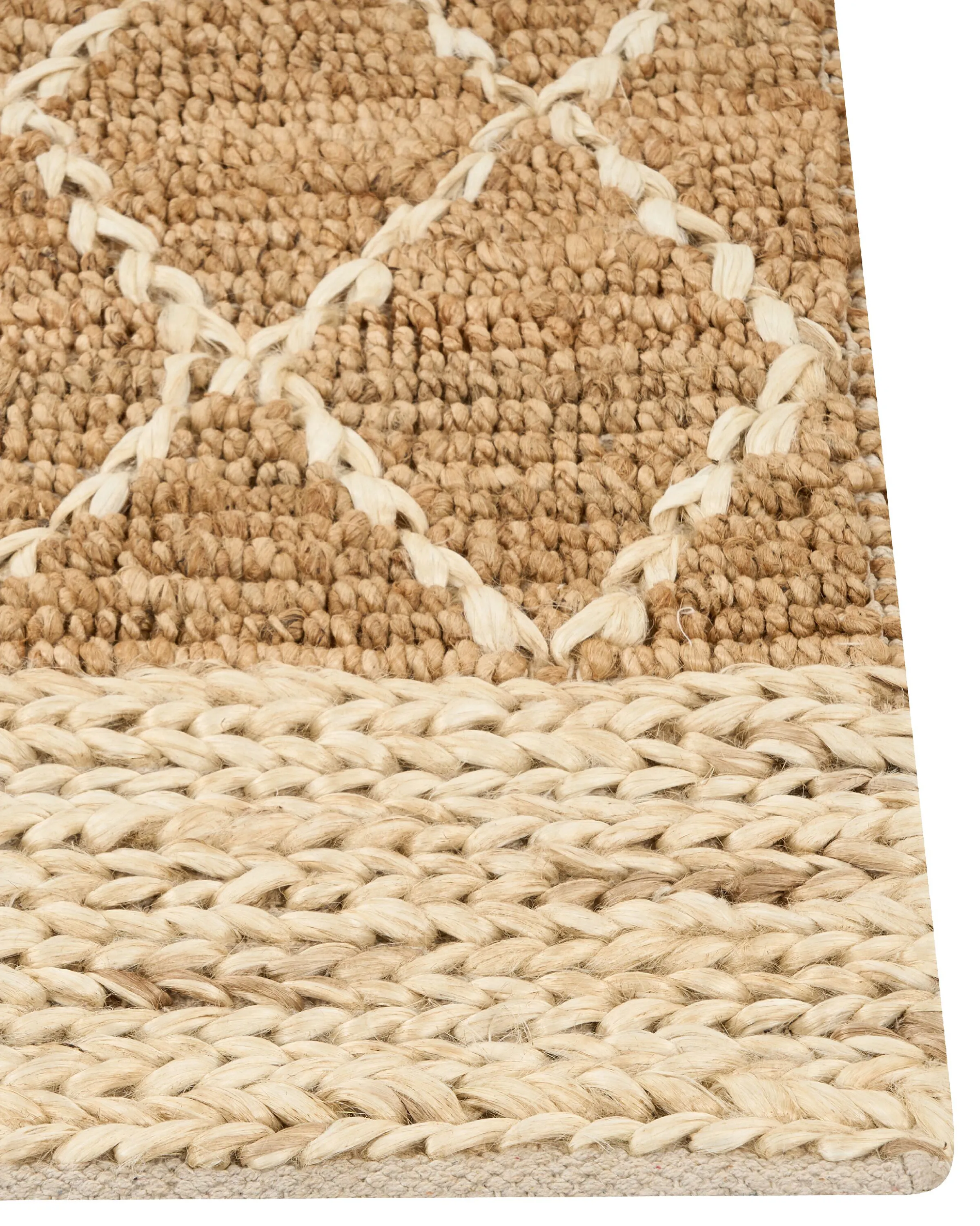 Vloerkleed ZORAVA Beige 200 x 300 cm Jute