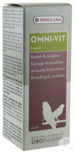 Oropharma Omni-Vit Liquid Mélange De Vitamines Pour L'Élevage Et La Condition Oiseaux 30ml (460200)