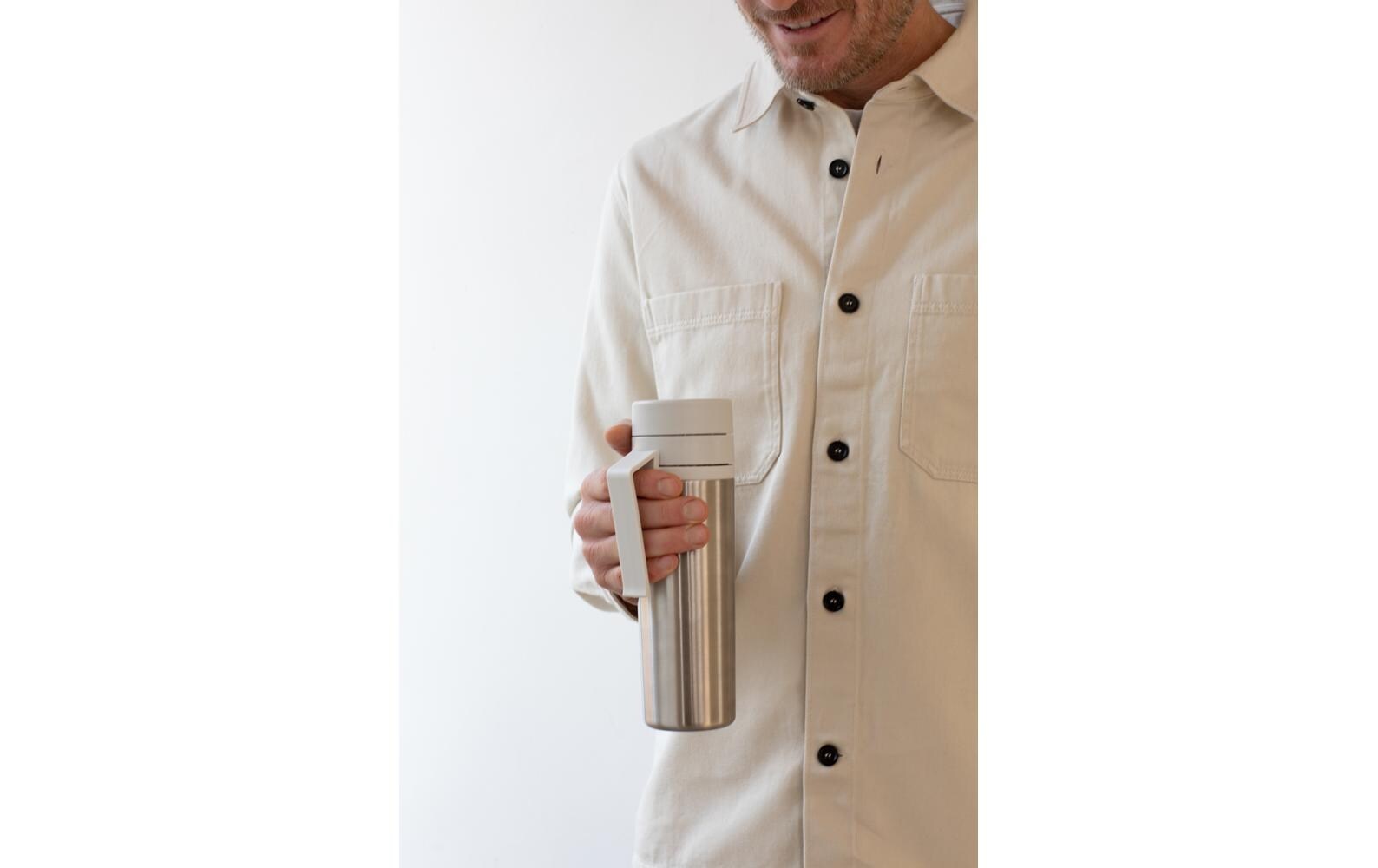 Thermosflasche Make & Take 500 ml, Hellgrau/SilberIsolierflasche