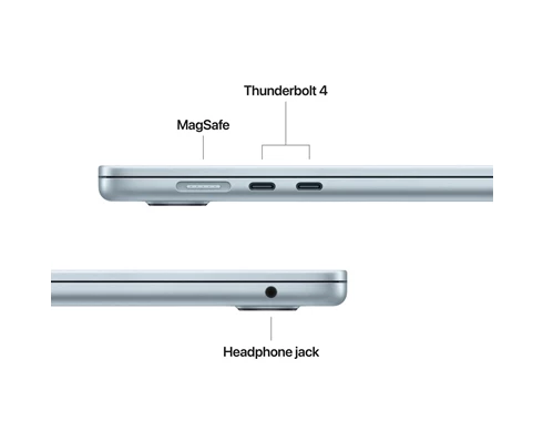 Apple 15-inch MacBook Air - M4 chip 10-core CPU   10-core GPU, 16GB RAM, 512GB SSD - Sky Blue
