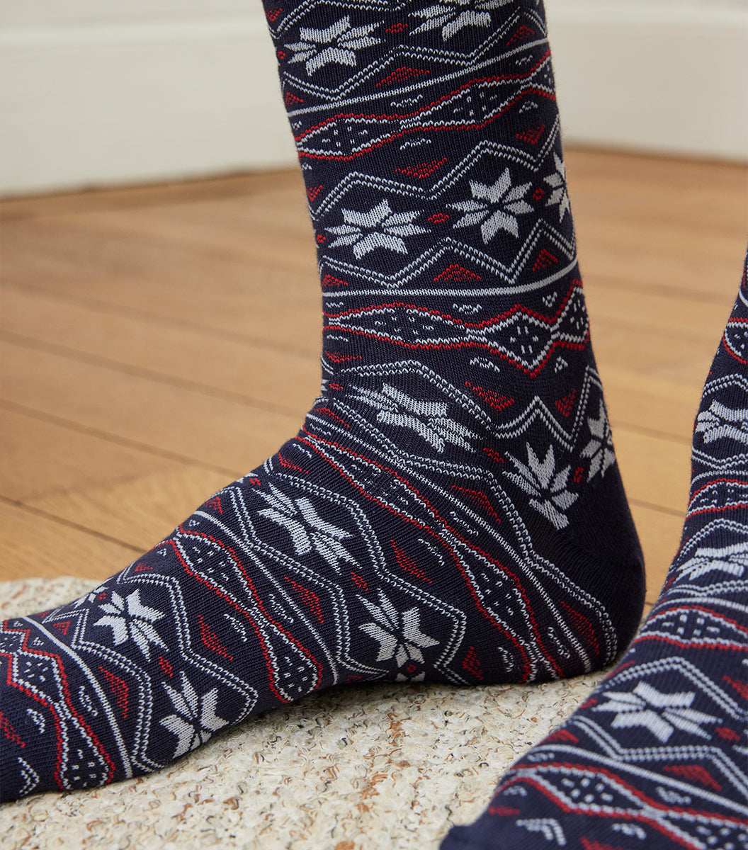 Chaussettes Homme de Noël Bleu