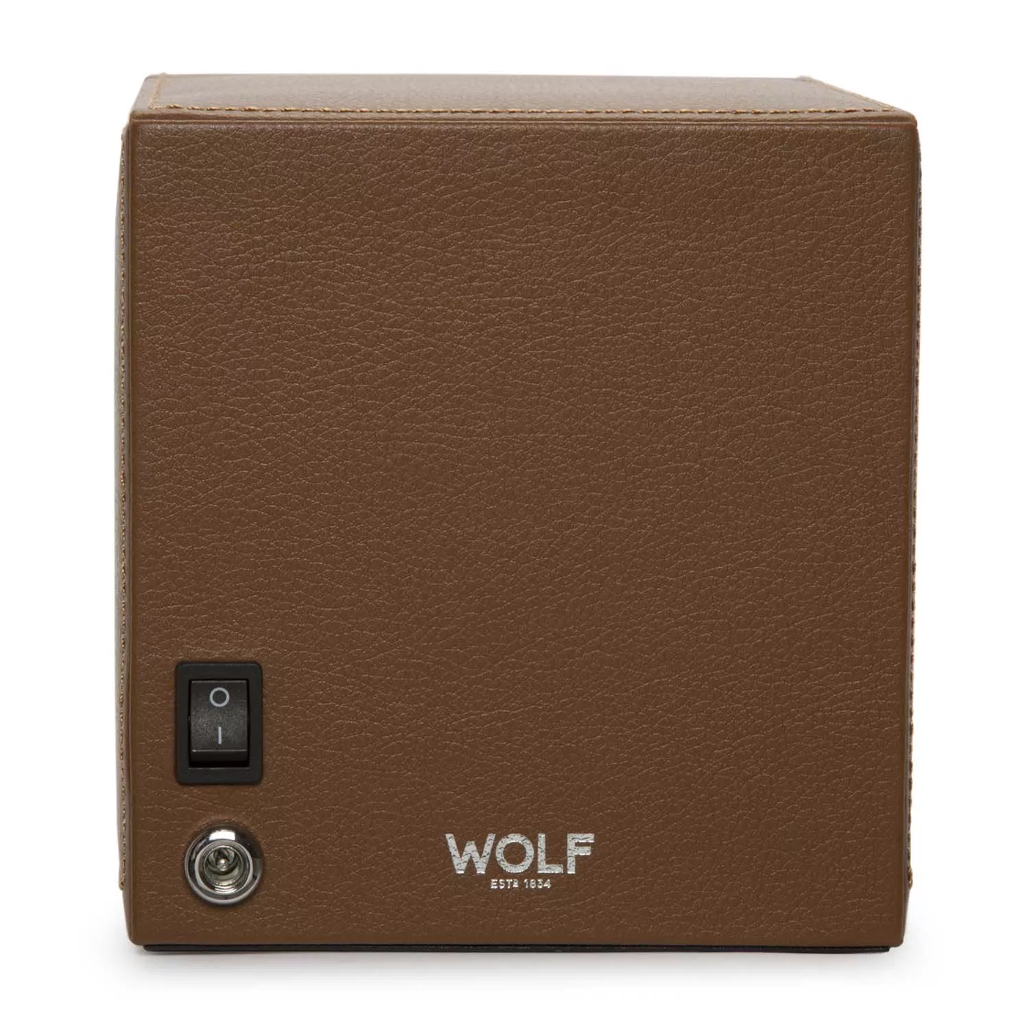 Wolf Cub Watch Winder 1 ur Brun Imiteret Læder 461127