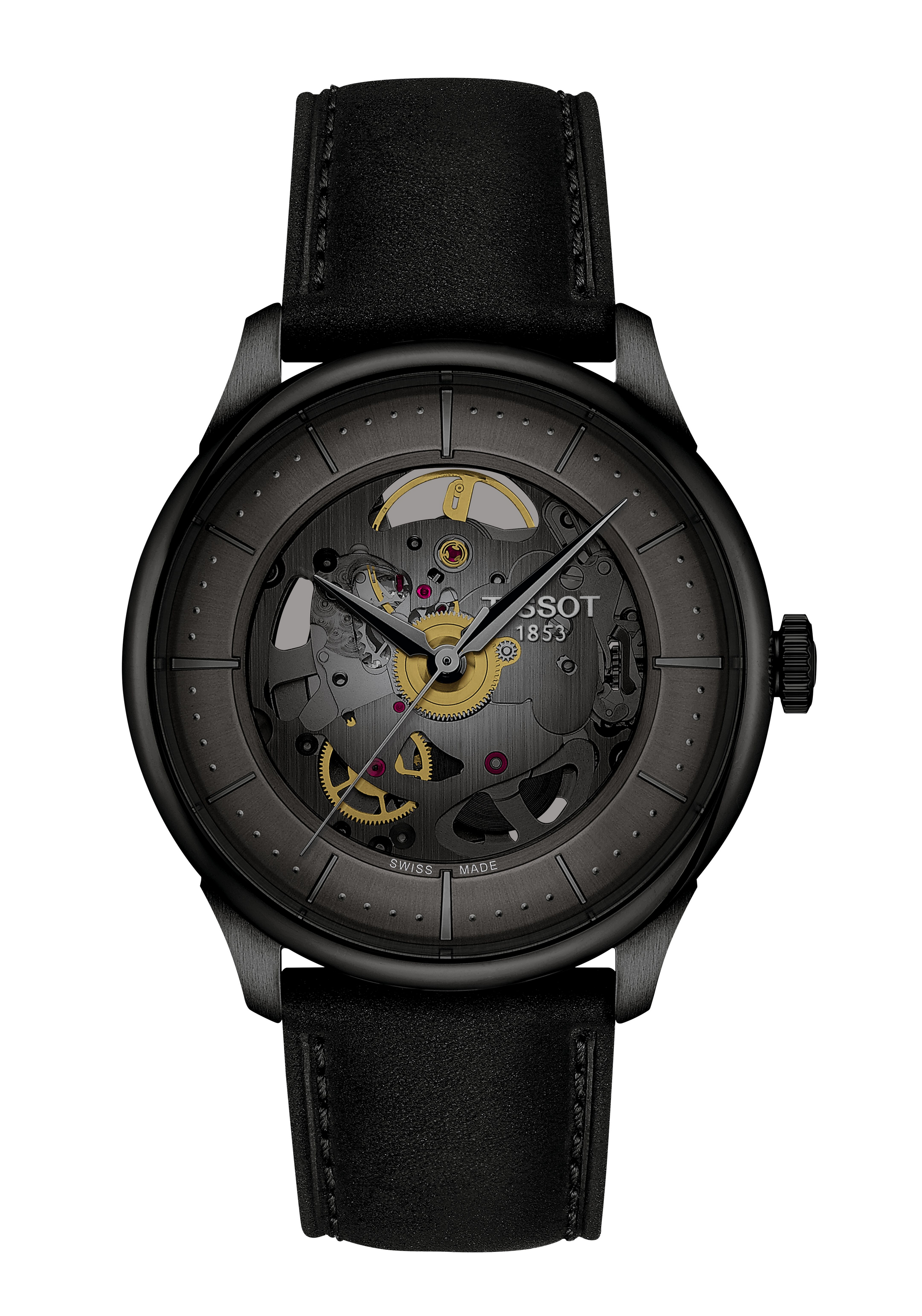 Tissot Chemin des Tourelles Squelette Powermatic 80 Schwarz