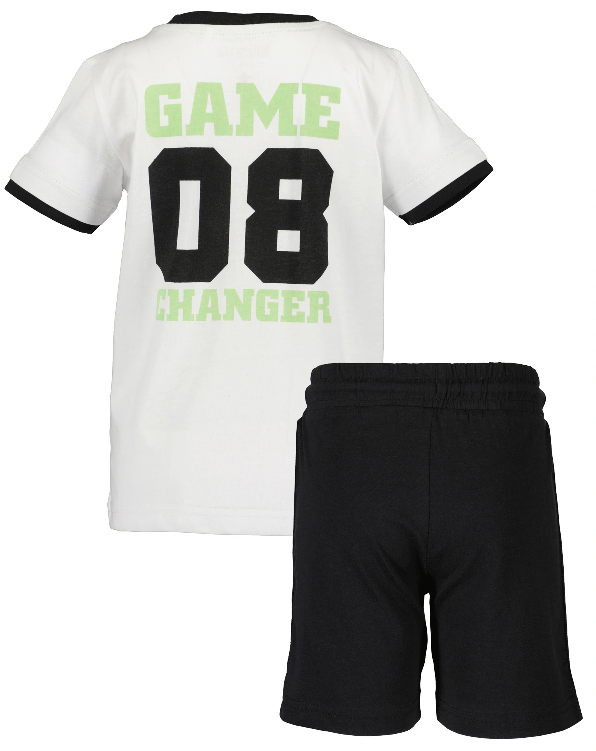 T-Shirt GAME CHANGER mit Bermudashorts in schwarz/weiß