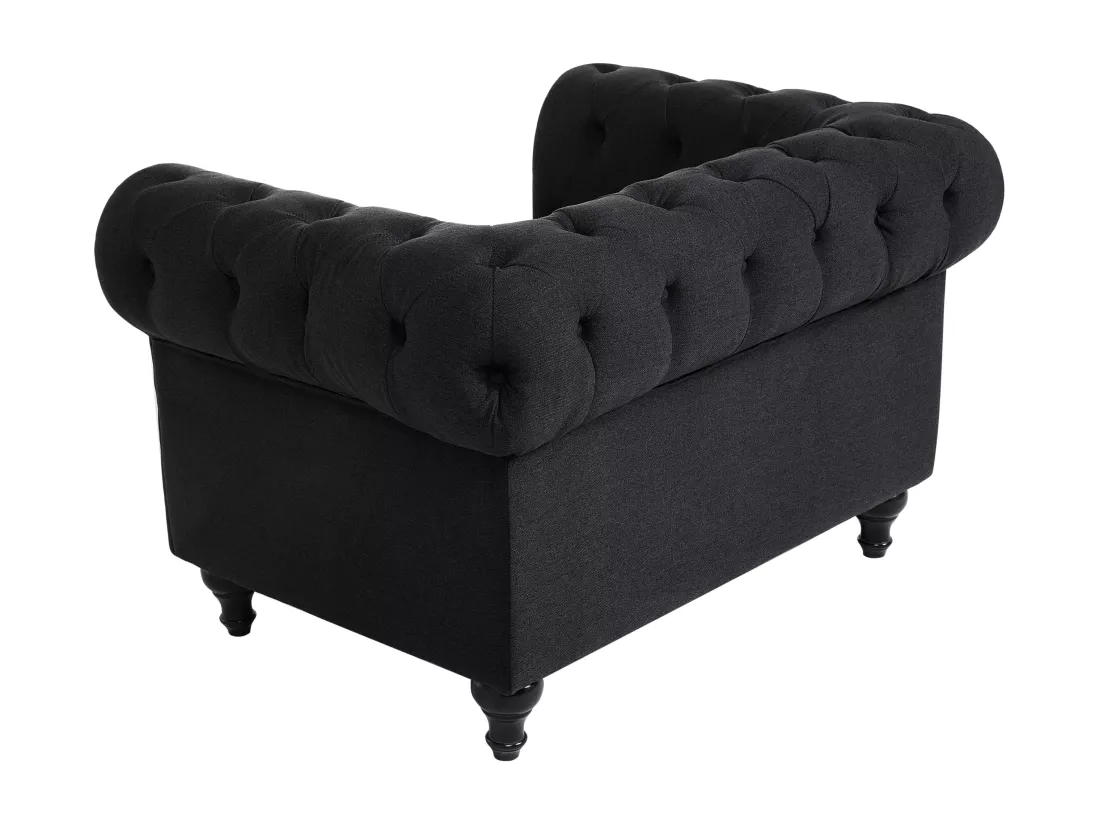 Fauteuil CHESTERFIELD Tissu Gris graphite