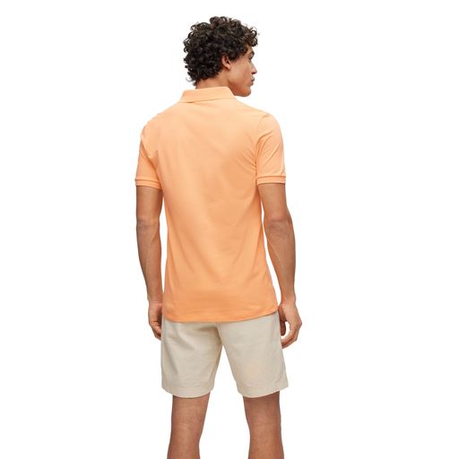 Boss Orange Polo T-shirt, Light Pastel Orange, S
