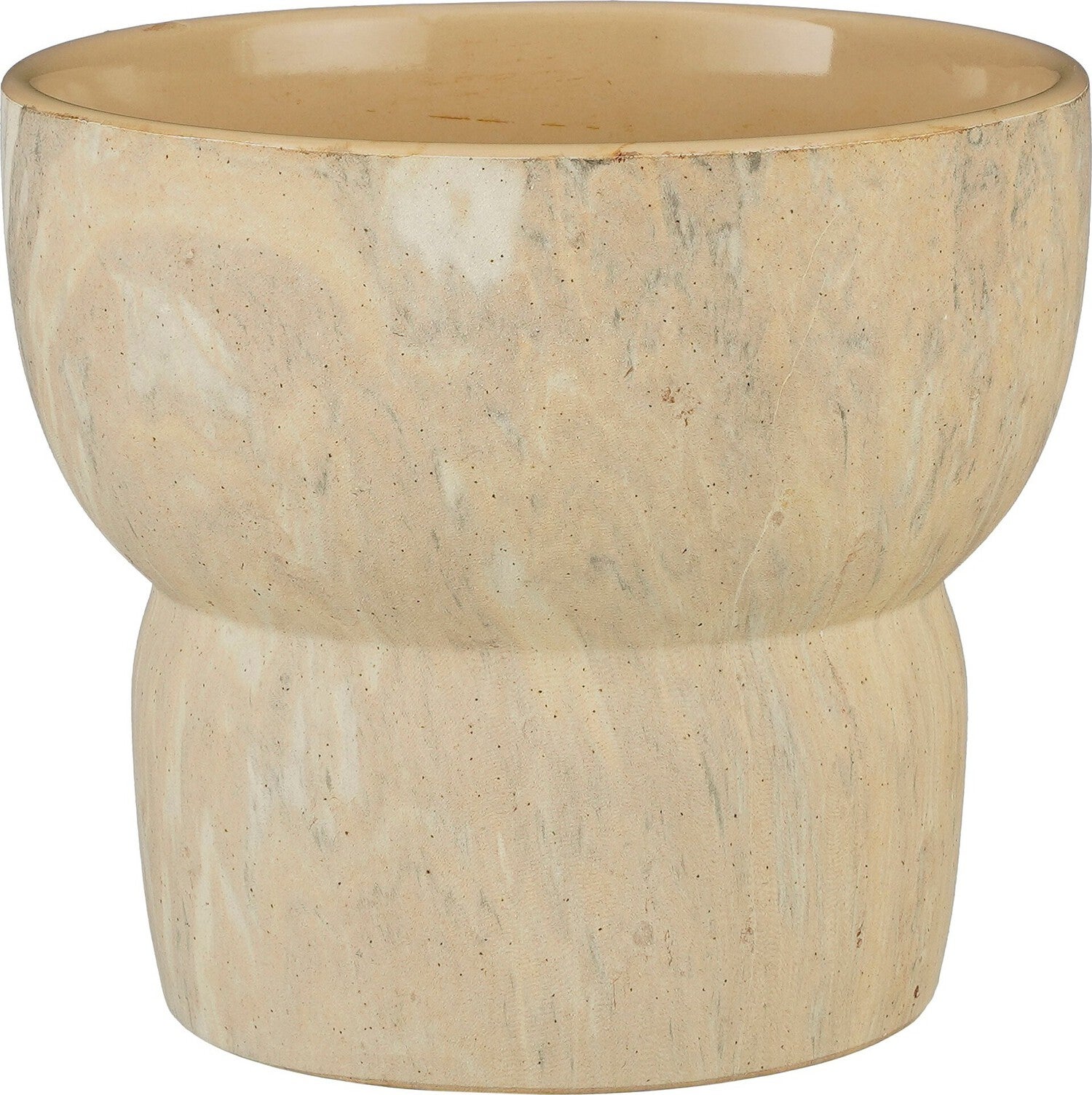 Mica Decorations bloempot Trentino crème D 20 H 17,5 cm
