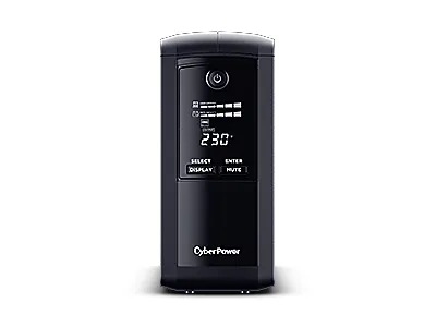 CyberPower Value Pro VP1000ELCD - UPS - AC 230 V - 550 Watt - 1000 VA - RS-232, USB - output-stikforbindelser: 4 - sort