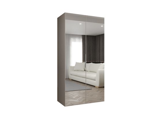 ABIKS MEUBLES - Armoire marbella 3 202/100/52 2 portes (cachemire/cachemire)