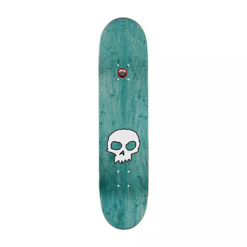 Plateau skateboard ZERO SKATEBOARDS Single Skull Black White 7.75