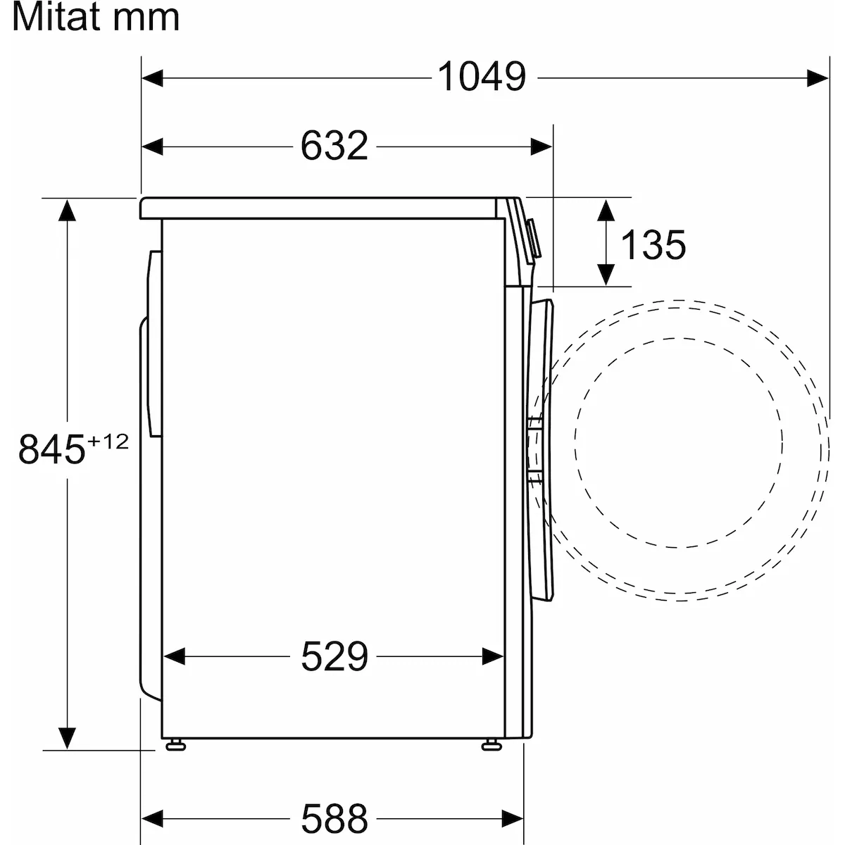 Bosch Vaskemaskin WGG144ZTSN (Hvit)