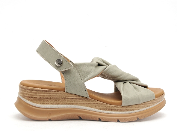 Paula urban nu pieds talons femme 24335 vert