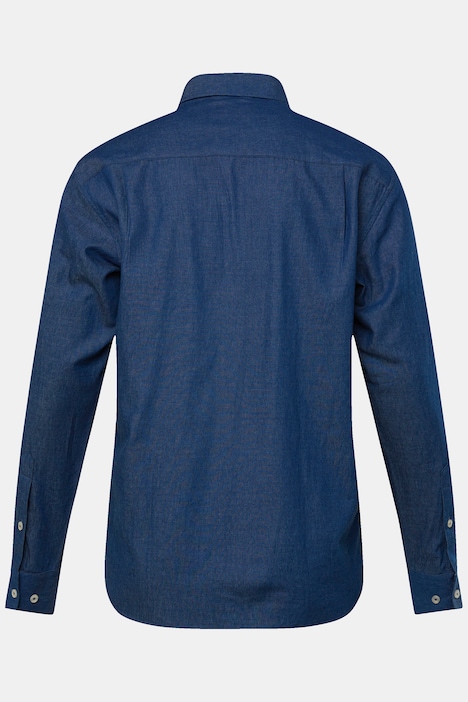 Boston Park Jeansoptik-Hemd, Langarm, Kentkragen, Comfort Fit, bis 8 XL
