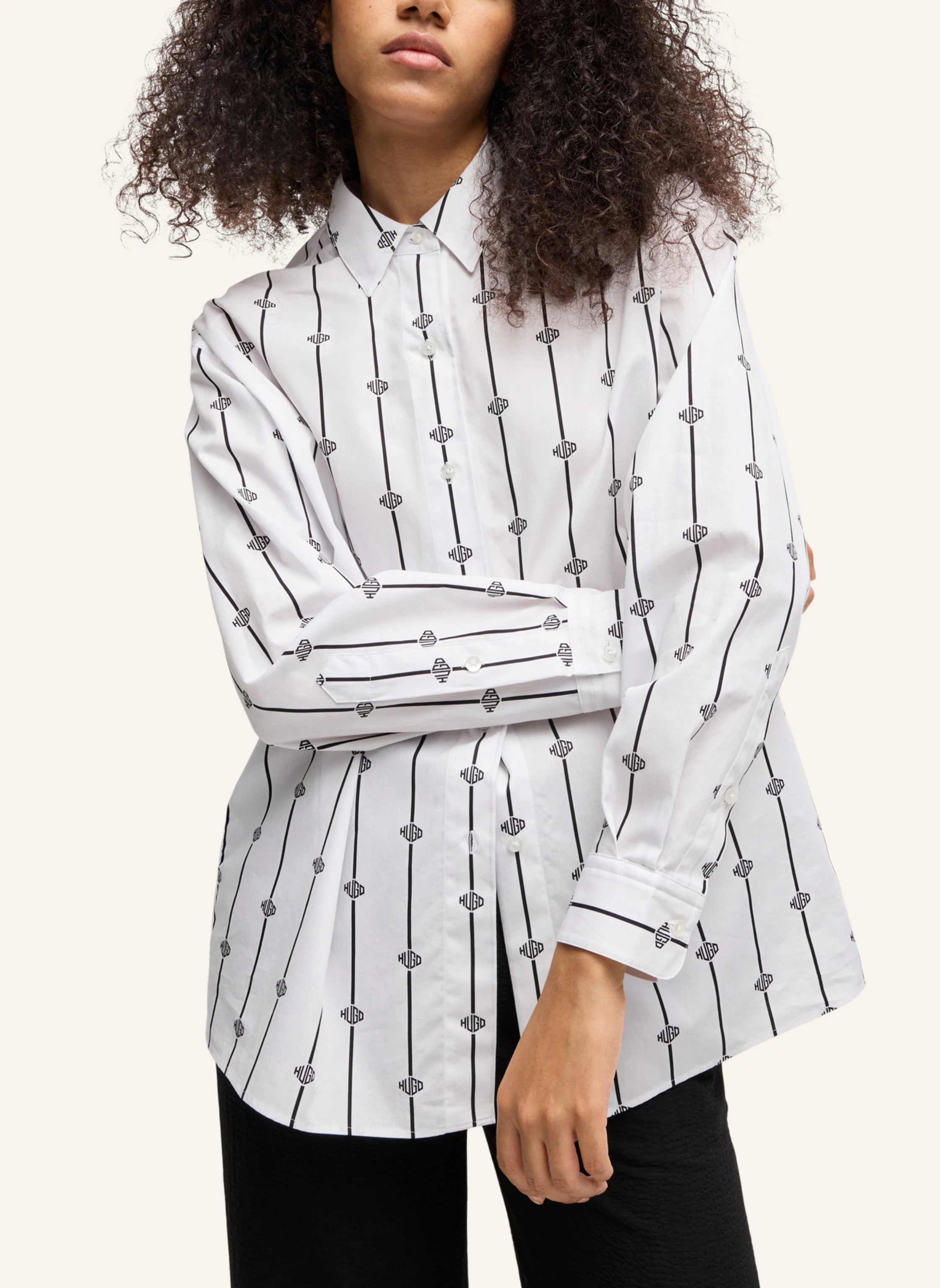 HUGO Business Bluse ESKIL Oversize Fit