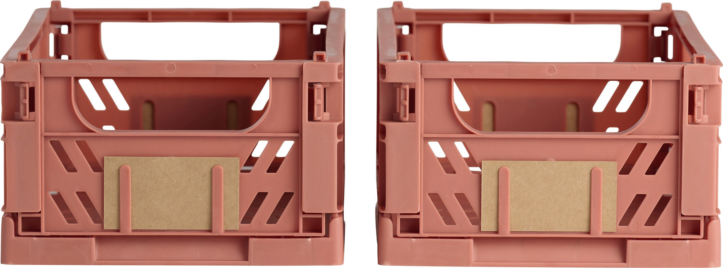 FELIX Klappbox rotbraun 2er Pack 17x12.5 - Rost / B: 17.0 cm x T: 12.5 cm x H: 7.0 cm