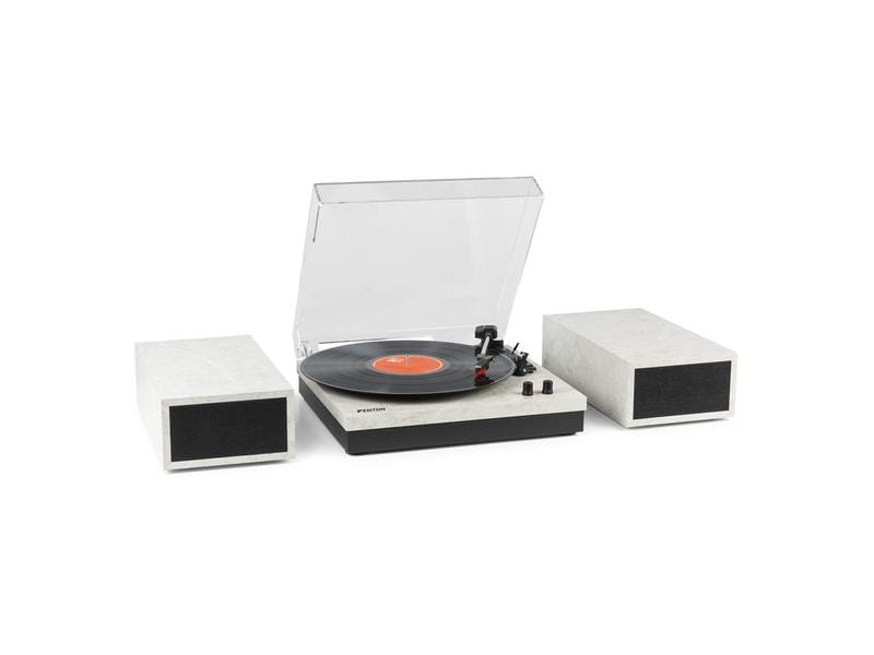 Fenton Plattenspieler RP165M Marmor Hi-Fi Plattenspieler mit Bluetooth