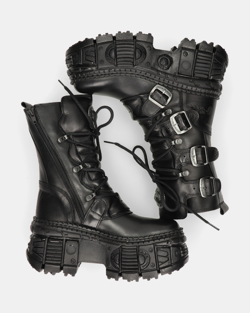 New Rock Imperfect M-TANK Hoge laarzen  - zwart
