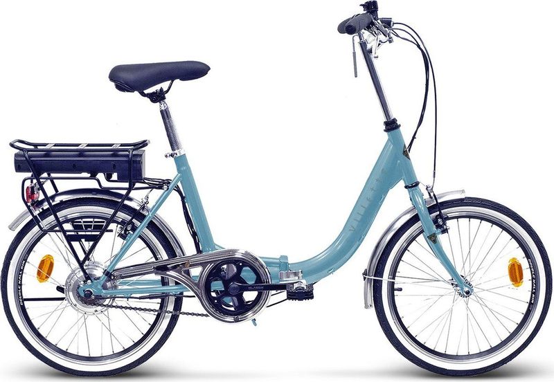Villette - le Balade - Elektrische Vouwfiets - Blauw - 1 Speed - 250 W Achterwielmotor