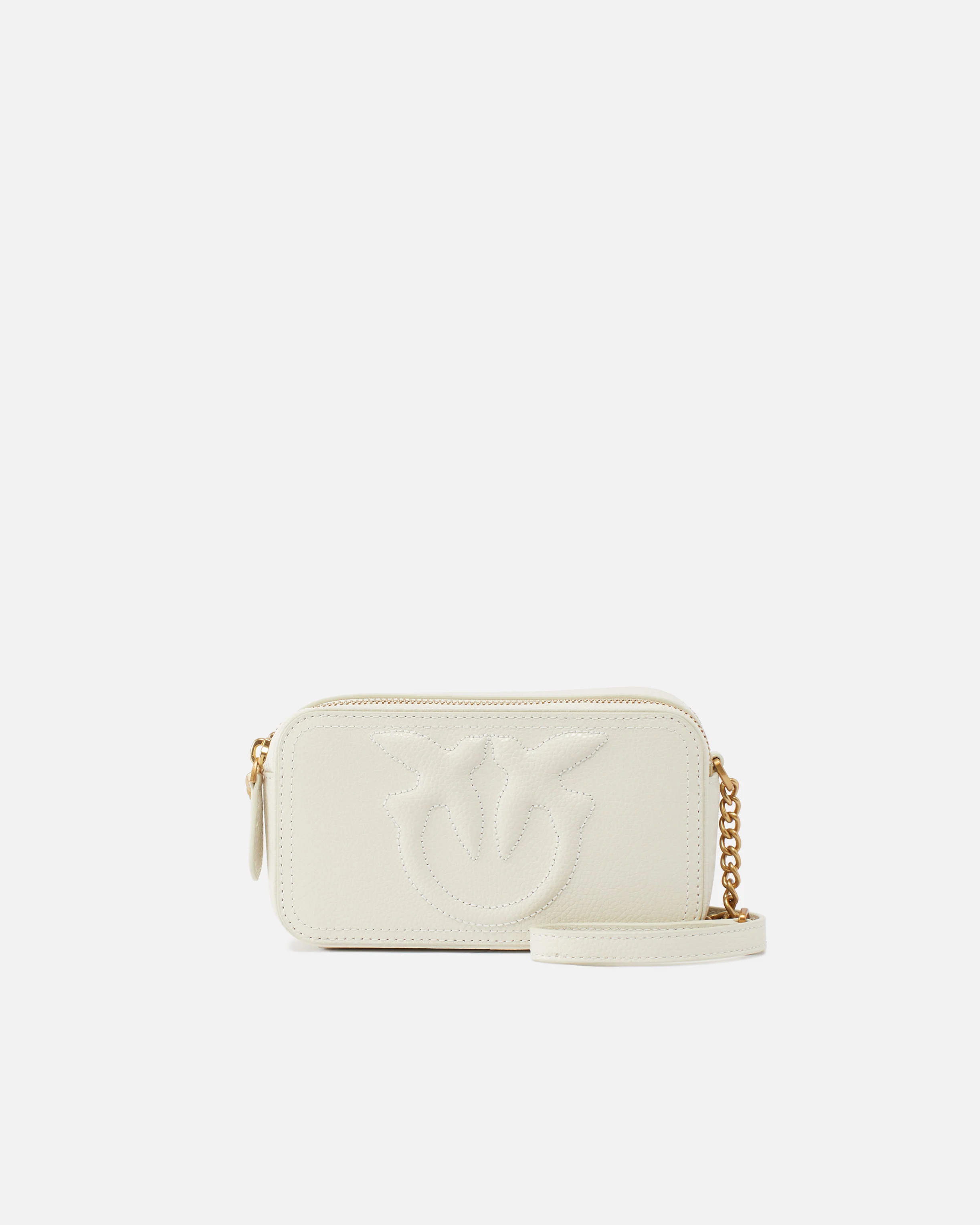 Petit sac à bandoulière avec logo love birds en relief | Blanc