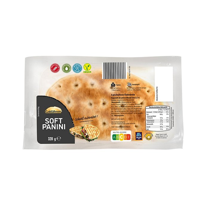 GOLDÄHREN Soft Panini 320 g