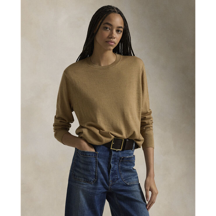 Polo Ralph Lauren 2/30 100% MERINO WL-LSL-PLO Collection camel melange