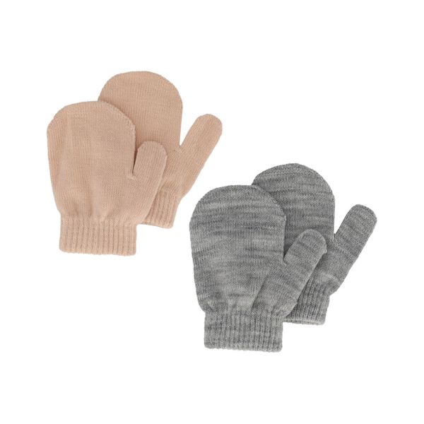 Sarlini Wanten Knit Multi Light Pink 2-Pack One size