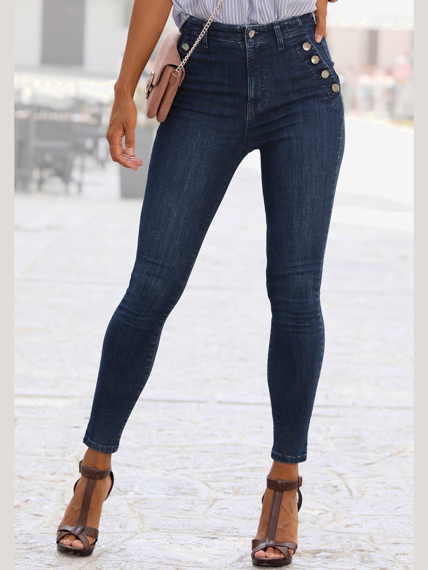 Jegging boutons devant