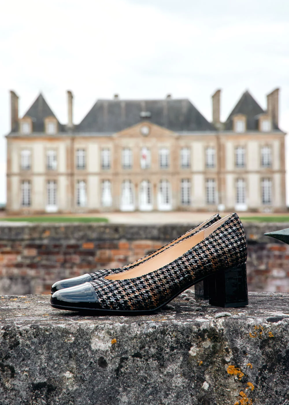 ESCARPIN EMPOLI CUIR FANTAISIE ET POINTE VERNIS