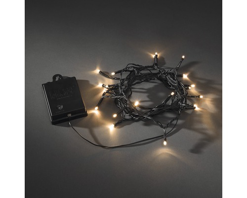 Konstsmide lichtsnoer, 1,9 m + 0,5 m aansluitdraad, 20 LED's, amberkleurige lichtkleur