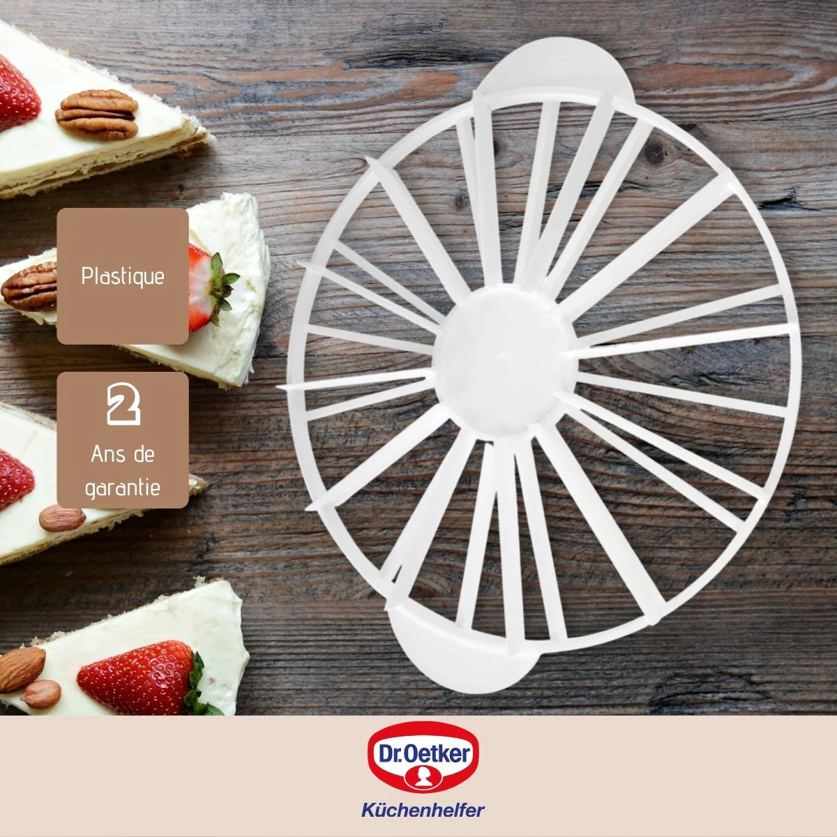 Diviseur de gâteaux 12/16 parts Dr.Oetker Baker Edition Dr. Oetker