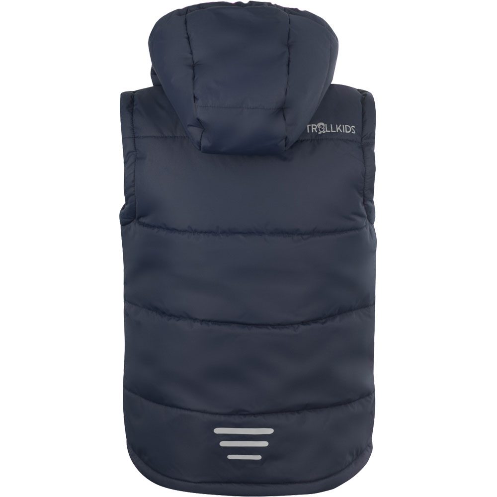 Trollkids Narvik Weste Kinder navy bright green