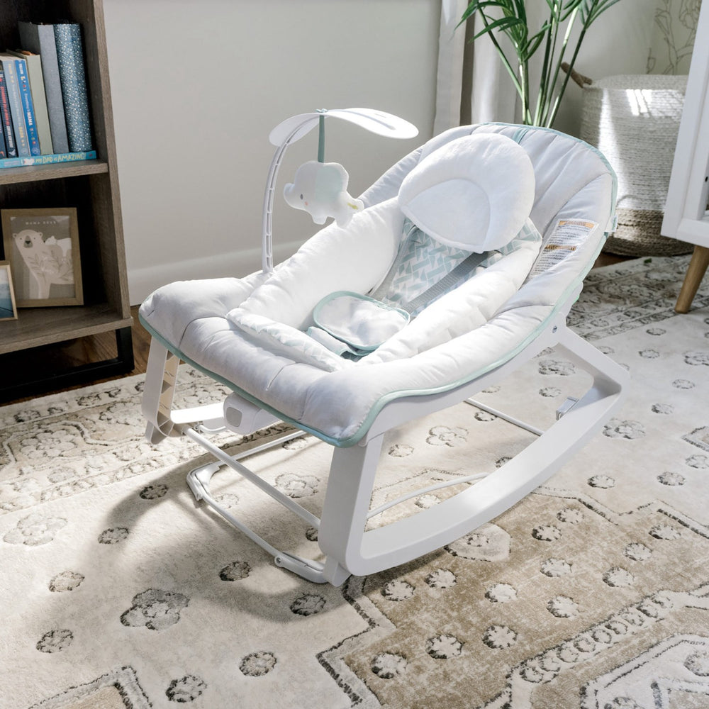 Køb Ingenuity Grey Keep Cozy™ Grow With Me Rocking Seat - Weaver™ Baby Vippestol