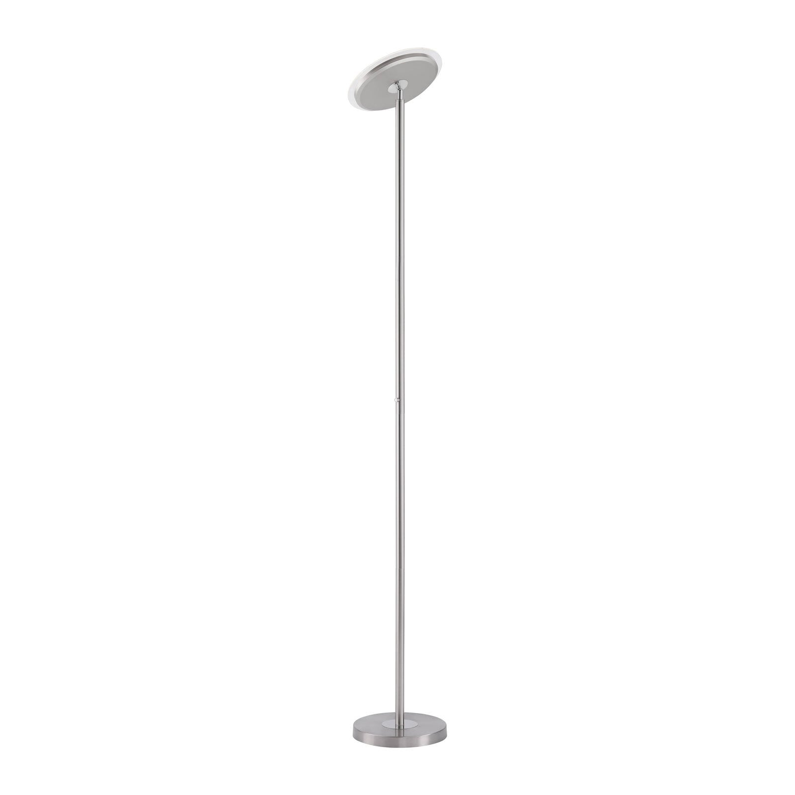 JUST LIGHT LED Stehlampe HANS 181 cm stahlfarbig