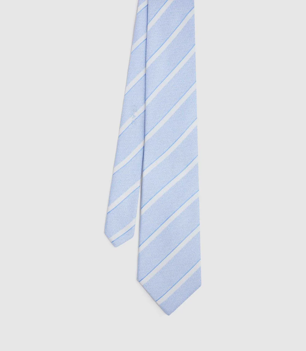 Cravate 8cm bleu ciel 