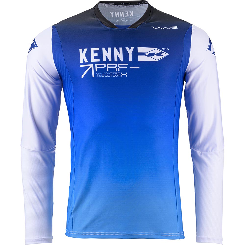 Kenny - Maillot Performance Wave Bleu / Blanc