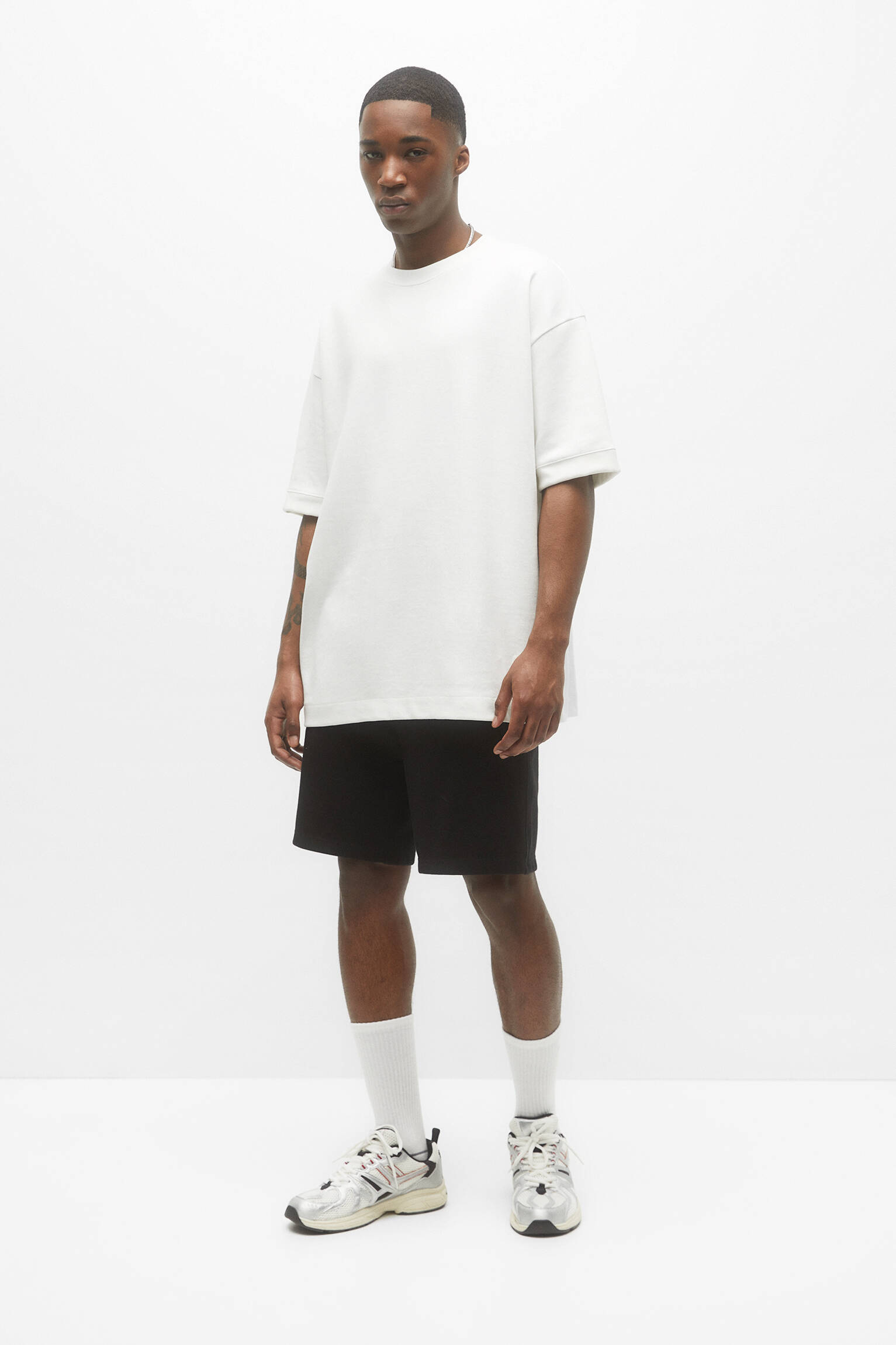 BERMUDA JOGGER CALÇA PIQUÉ - PRETA