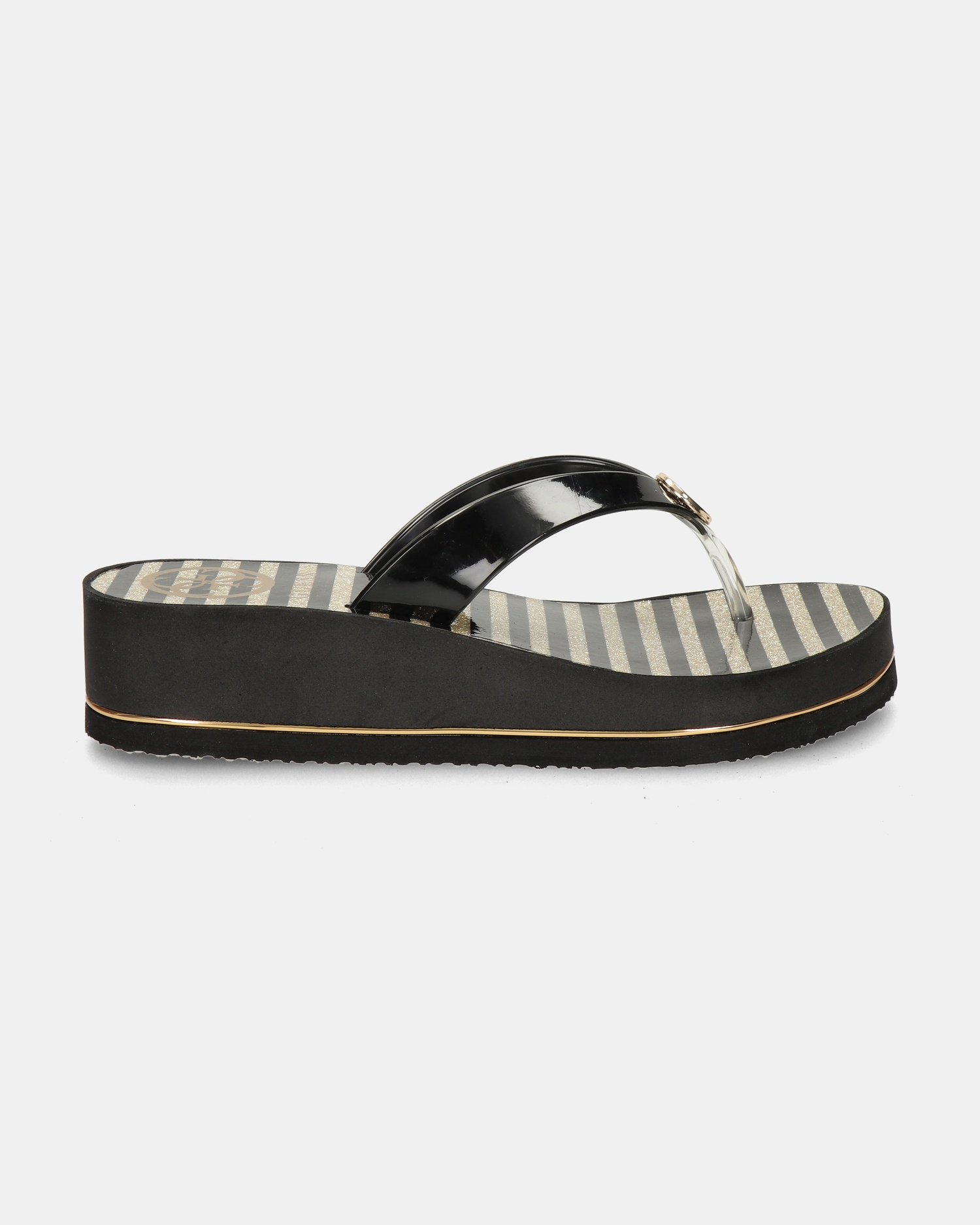 Guess Enzy Beach Slippers  - zwart