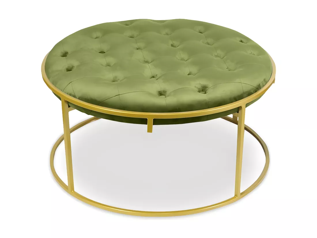 Lot de 2 Poufs Design en Velours 