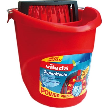 Seau complet Vileda SuperMocio Power Press, rouge