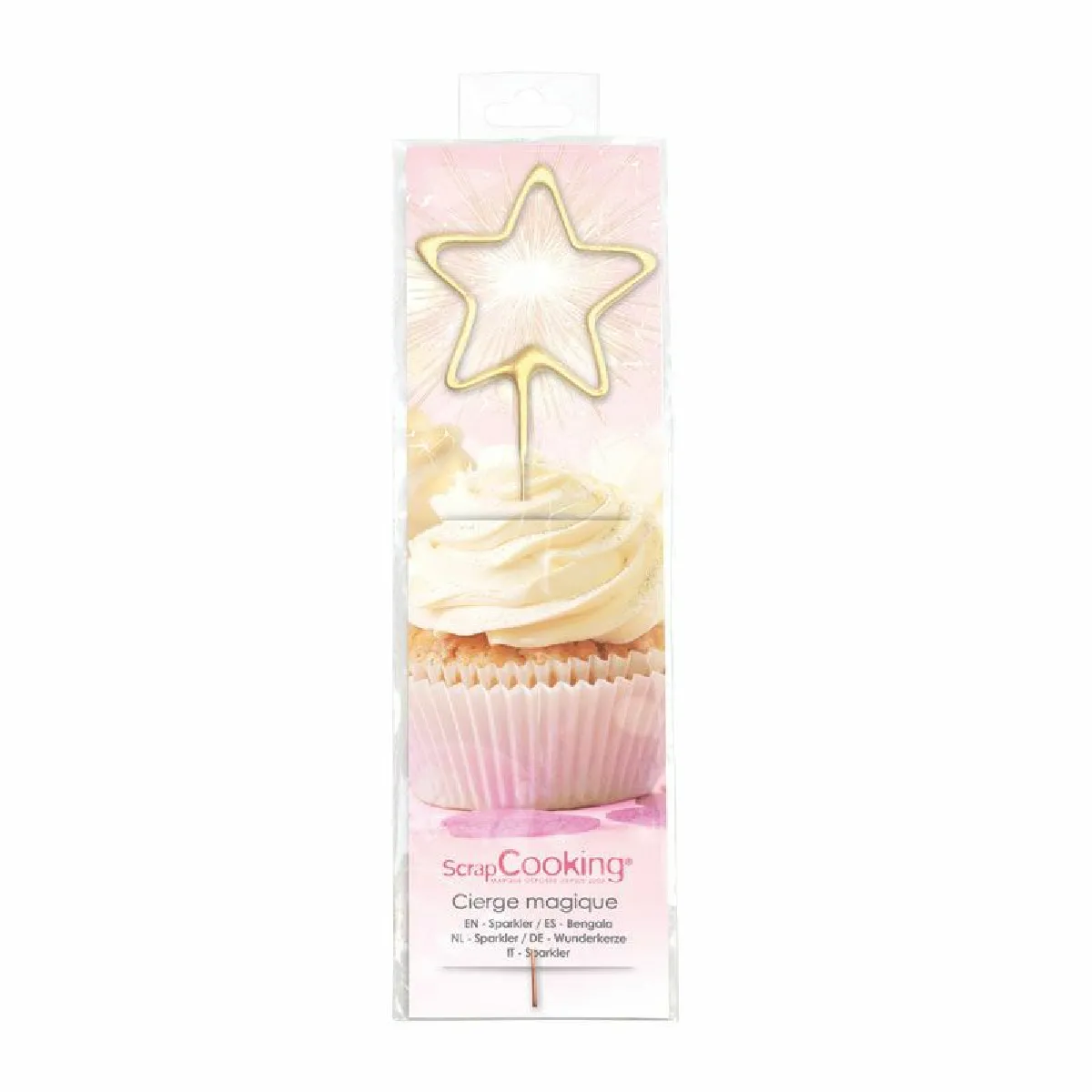 Scrapcooking Bougie Magique Étoile - 18,5 cm
