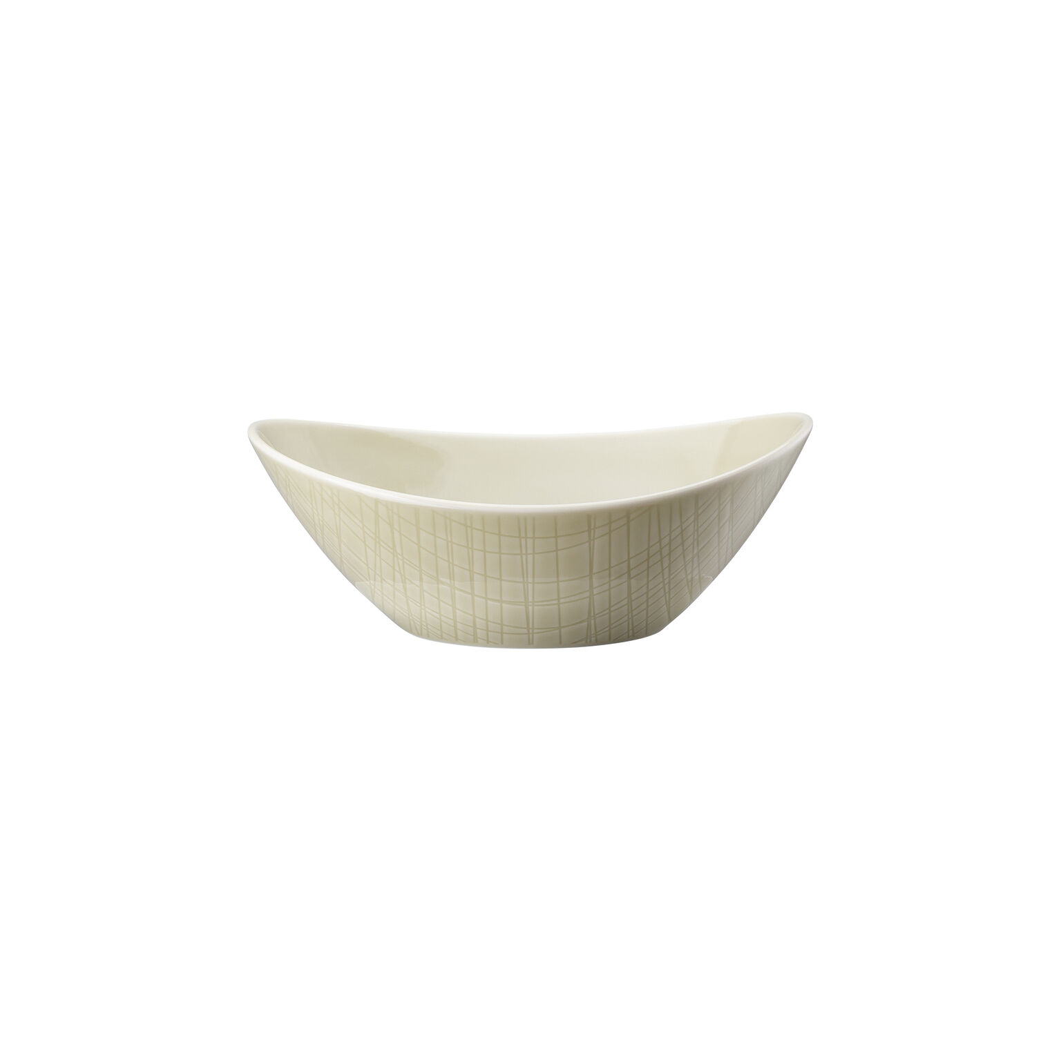 Mesh Colours Cream Schale oval 20 x 15 cm