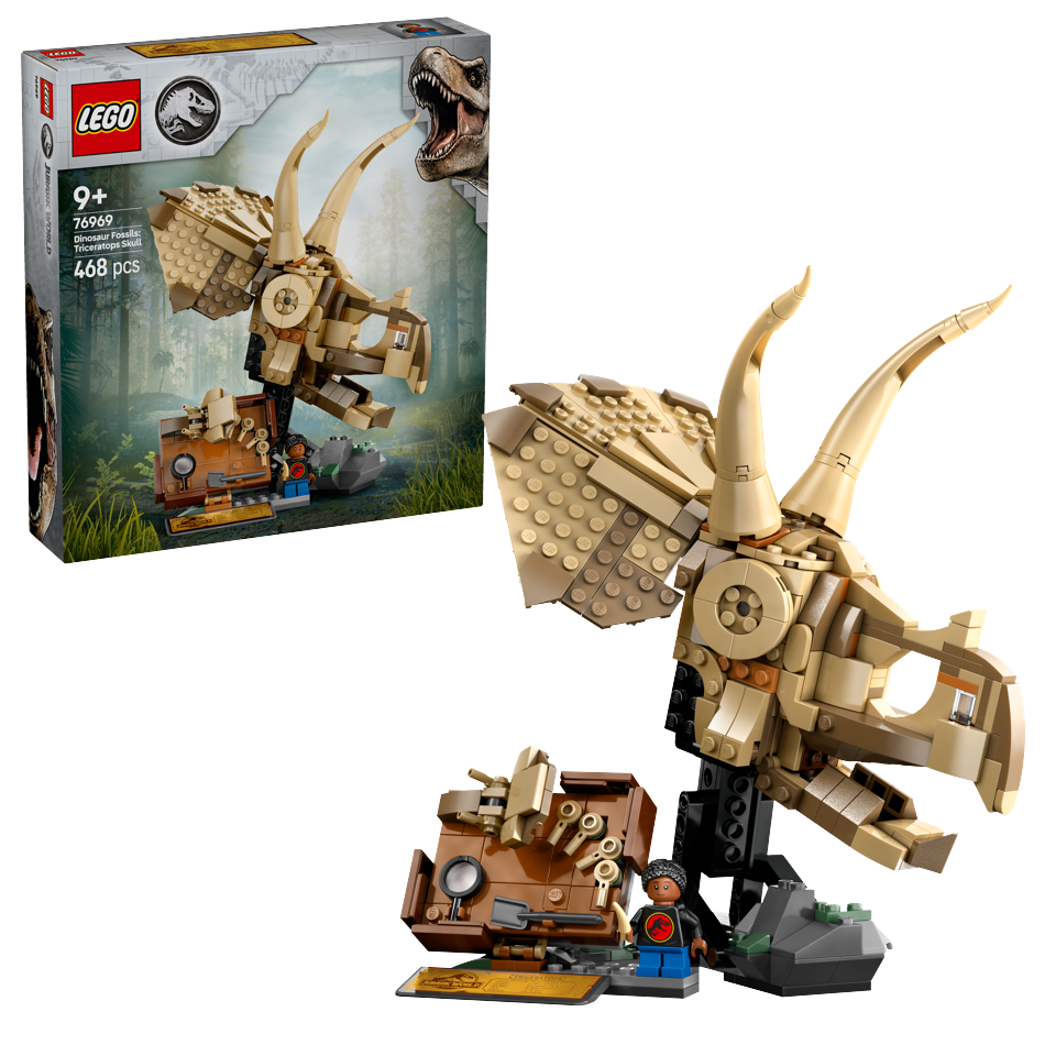 LEGO - Jurassic World - Dinosaurfossiler: Triceratops-kranium (76969)