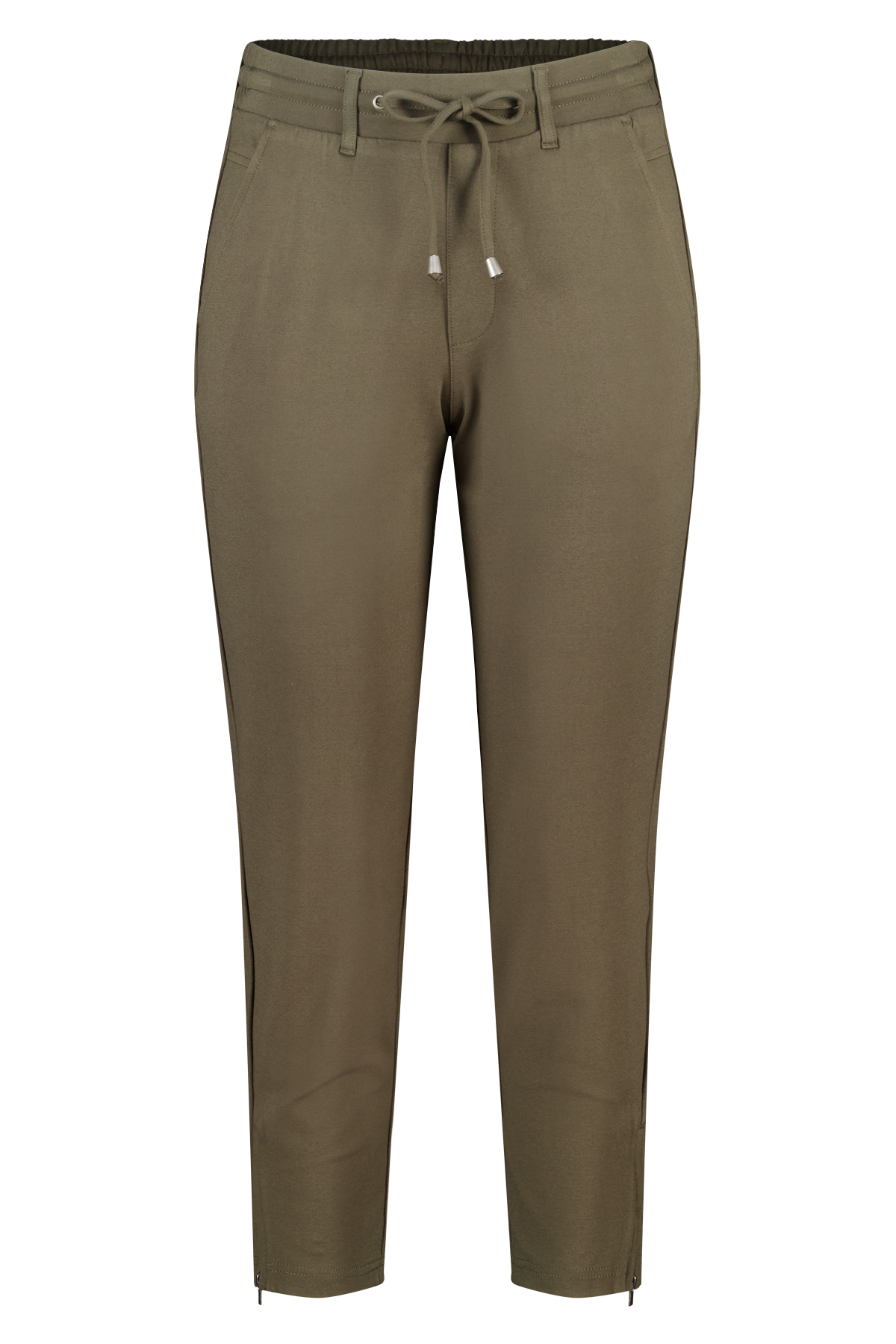 Slim fit broek Donker khaki