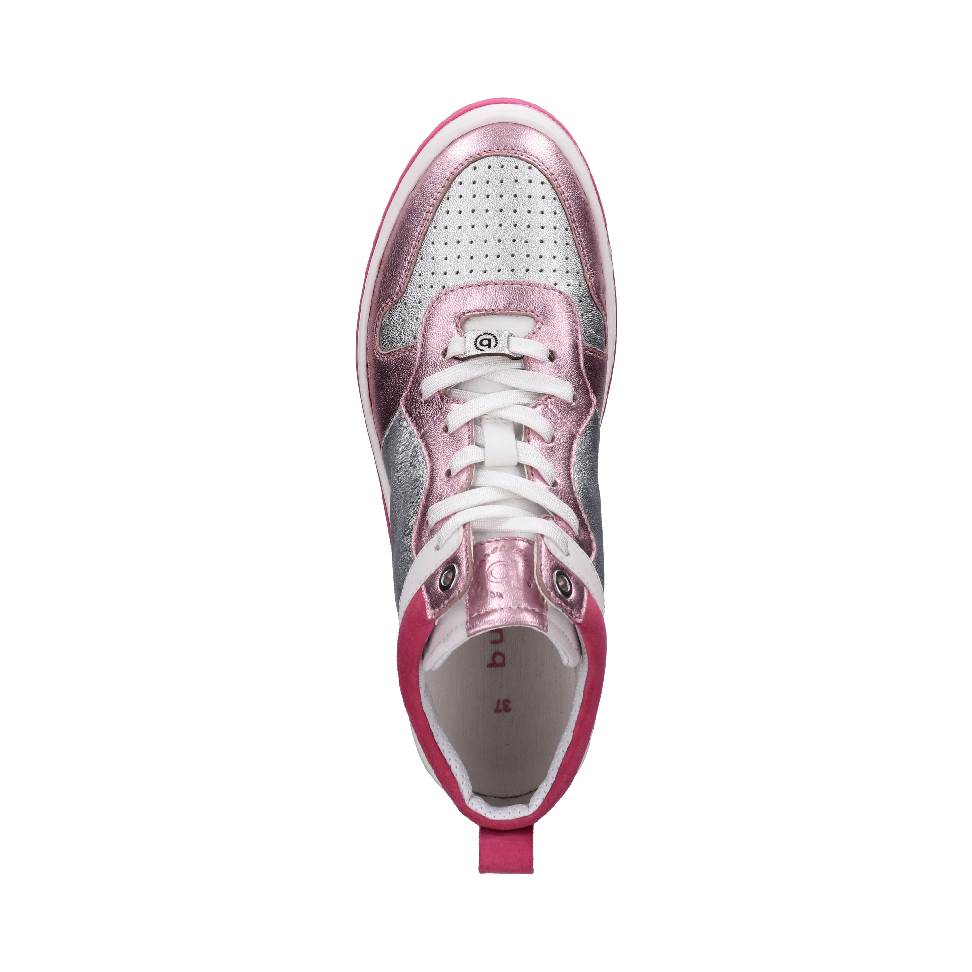Leder Sneaker silber