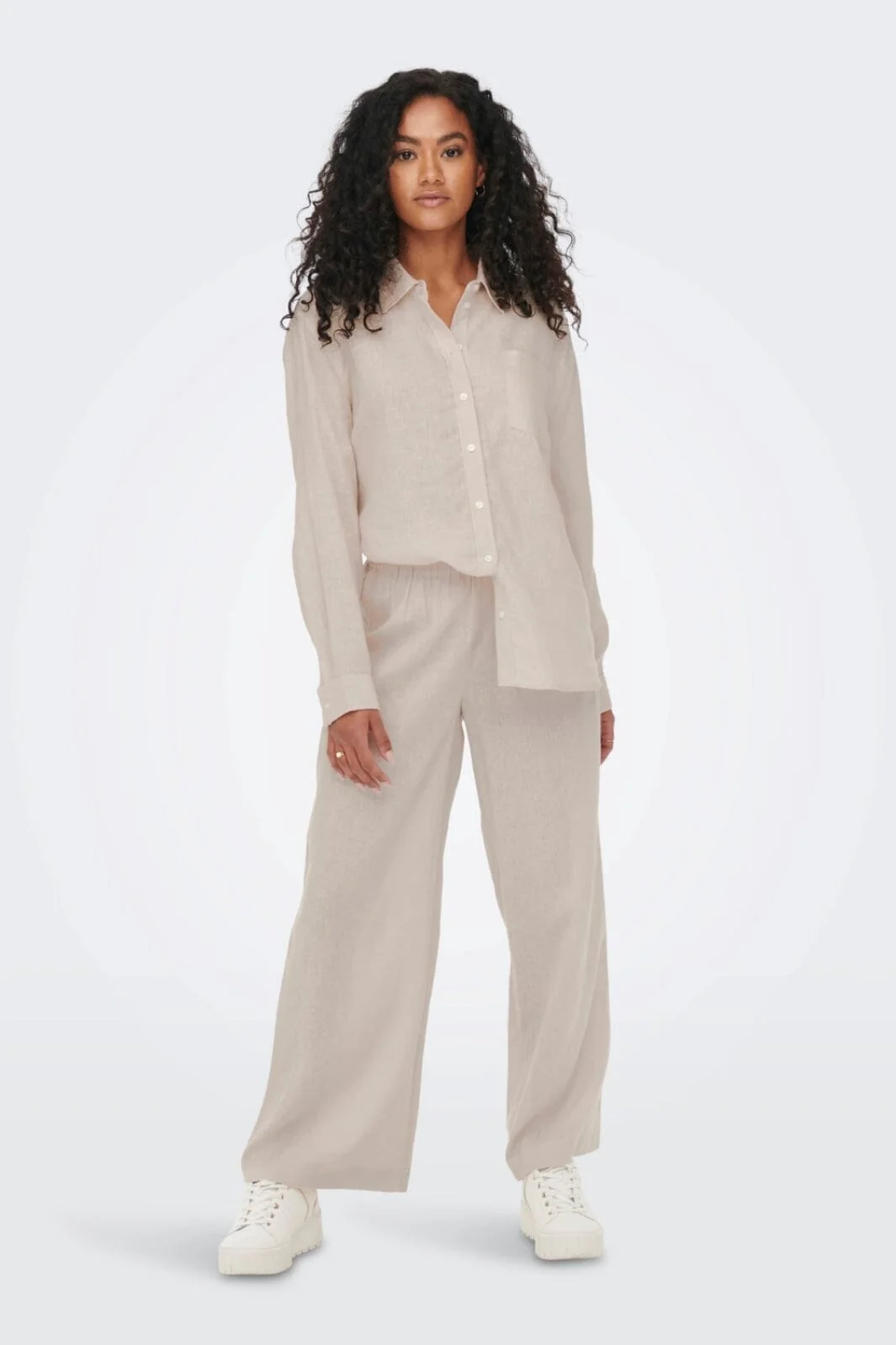 Only Onltokyo Linen Blend Pant 3996929 moonbeam